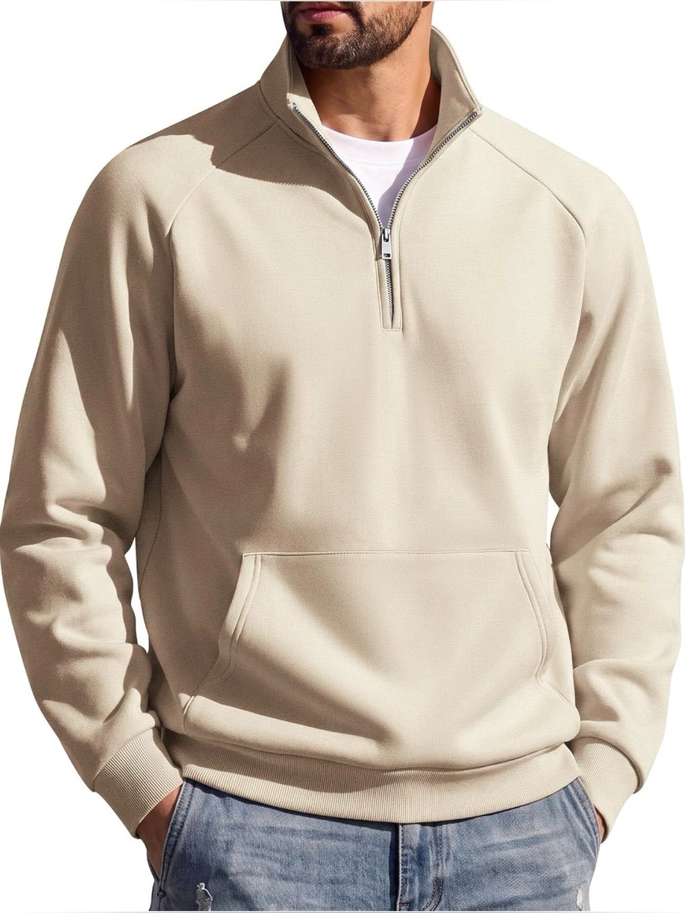 COOFANDY Mens Quarter Zip Pullover 2026 Fleece Mock Neck Casual Sweatshirt
Cotto